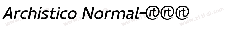 Archistico Normal字体转换